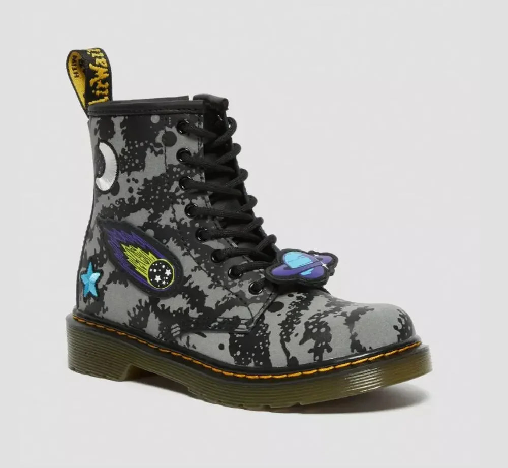 Kid's Dr. Martens Junior 1460 Space Hydro Leather Lace Up Boots Size 10